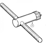 Park Tool 676 handle weldment replacement for BTS-1 workshop tool, showing the metal handle component for bicycle repair.