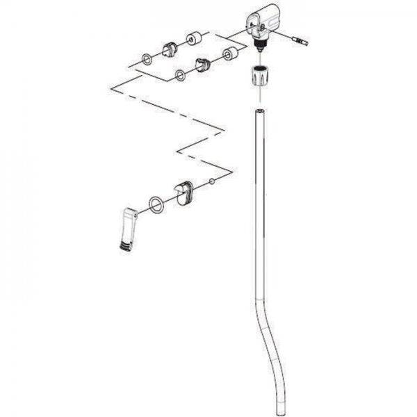 Park Tool 1088 complete head and hose assembly for PFP-3 and PFP-6 inflators, workshop tool with hose and connector features