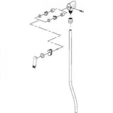 Park Tool 1088 complete head and hose assembly for PFP-3 and PFP-6 inflators, workshop tool with hose and connector features