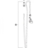 Park Tool 1099 replacement head and hose assembly for PFP-4 workshop pump, showing the durable pump components and fittings.