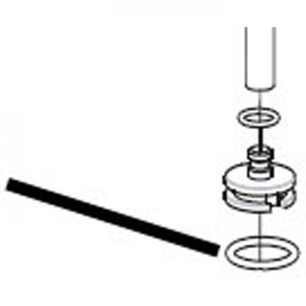 Park Tool 1087 replacement plunger gasket for PFP-3 and PFP-6 workshop pump models, shown in close-up view.