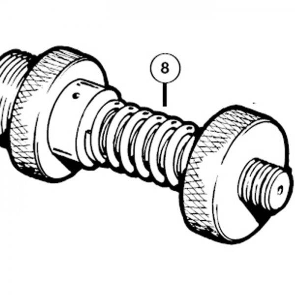 Park Tool 689 pressure spring replacement for BFS-1 bike repair workshop tool, showing the small metal spring component.
