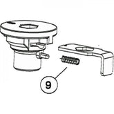 Park Tool 525 replacement spring for HHP-1 and HHP-2 workshop tools, shown in a close-up image.