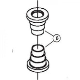 Park Tool 5302 bushing pair for HHP-2 and HHP-1 workshop tool upgrade, showing metal bushings with a shiny finish.