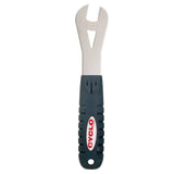 Cyclo Tools Cyclo 15mm cone spanner for precise bicycle wheel adjustments, workshop tool for bike maintenance and repairs.