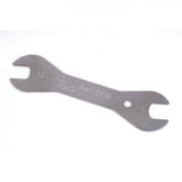 Park Tool DCW-1 double-ended cone wrench with 13mm and 14mm ends for bike wheel maintenance, workshop tool for bike repairs.