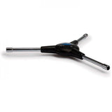 Park Tool SW-15 3-way internal nipple wrench with square drive, 5mm and 5.5mm hex bits for bicycle wheel maintenance.