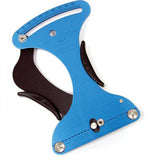 Park Tool TM-1 spoke tension meter used in workshop for accurate wheel building and repair.