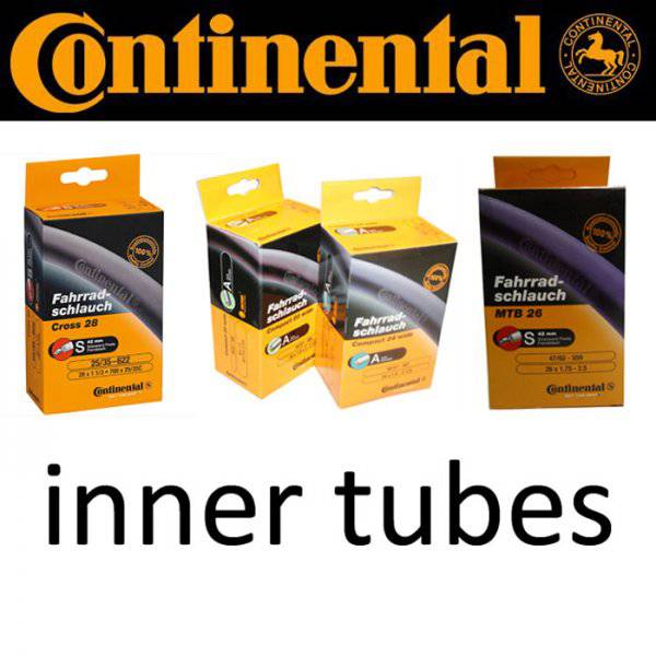 Continental Race Tube for 700x20-25C road bike tires with Presta valve, 60mm length, suitable for bike components.