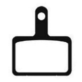 Ashima Shimano Deore Semi-Metal Disc Brake Pad Disc Pads