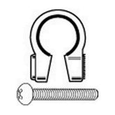CatEye BS-5 handlebar clamp for accessories, fits 15.5-16.5mm, securely attaches bike accessories to handlebars.