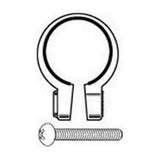 Cateye SP-6 handlebar clamp for cycling lights and accessories, fits 26.5-30.5mm handlebars, black metal attachment piece.