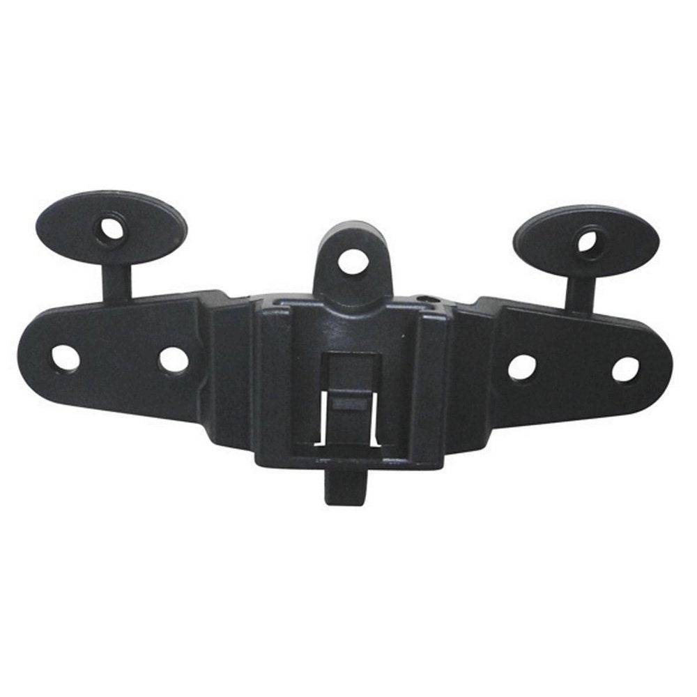 Cateye rear rack mount bracket for secure bike light and accessory attachment, made of durable black metal.