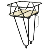 Minoura King Carrier Junior front bike rack with Japanese Maple wood finish, lightweight accessory for attaching to bike front.