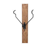 Minoura wall-mounted foldable bike hanger and helmet storage rack, accessory for organizing bicycles and gear efficiently.