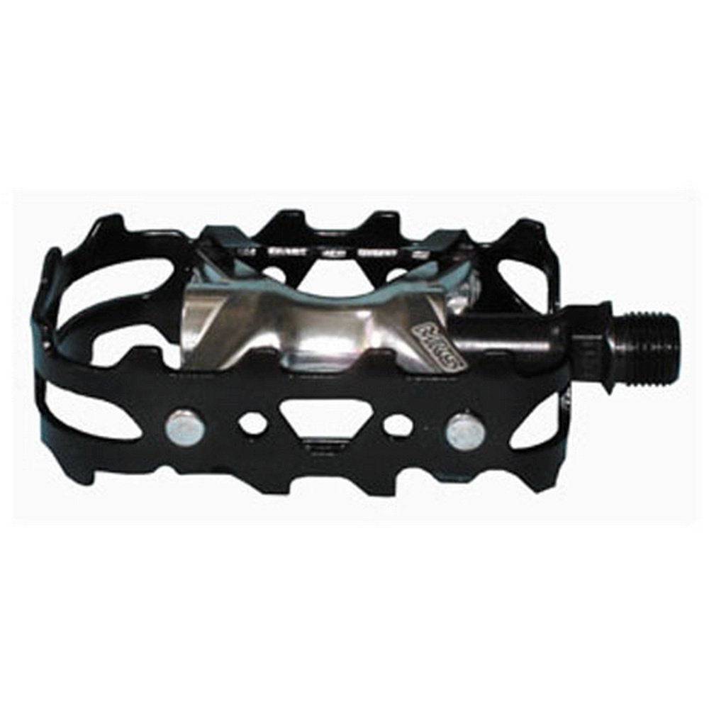 MKS MT Lite MTB pedal with wide steel cage and toeclip compatibility, showcasing durable construction and pedal platform.