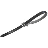 MKS Fit Alpha Spirits toe straps replacement for cycling, showing black straps with metal buckles on a white background.