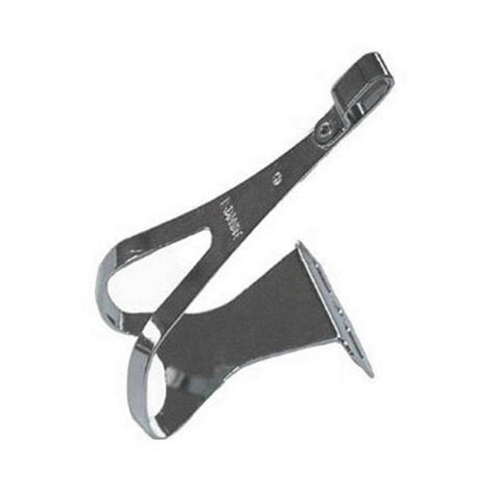 MKS steel toe clips and accessories for road and touring bike pedals, featuring durable metal construction and adjustable straps.