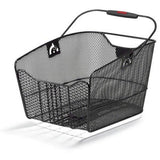 Rixen-Kaul 24L rear bike basket with GTA adapter, quick release, designed for secure attachment and versatile cycling accessories.