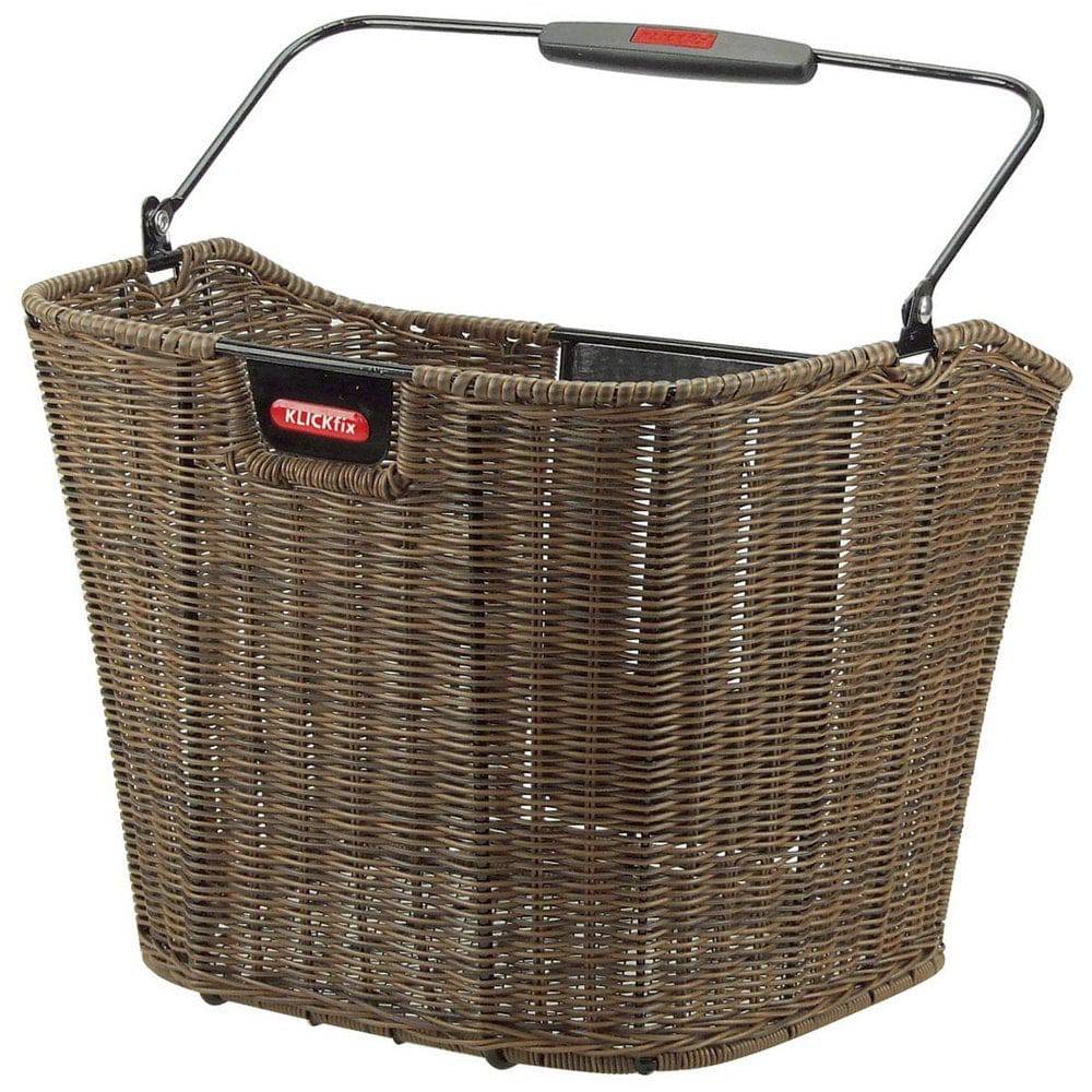 Rixen-Kaul Structura 16L brown waterproof handlebar bag for cycling with adjustable straps and reflective accents.