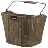 Rixen-Kaul Structura 16L brown waterproof handlebar bag for cycling with adjustable straps and reflective accents.