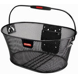 Rixen-Kaul oval mesh bike basket 16L with KLICKfix handlebar adapter for easy attachment and secure cycling transport.