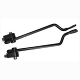 Tortec rear bike rack fittings in silver and black, secure mounts and spares for bicycle accessories.