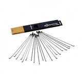 DT Swiss Aero Lite black cycling spokes, 2 mm thick, 290 mm length, high-performance bike wheel components.