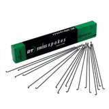 A box of 100 DT Swiss Champion Silver 14G (2mm) high-strength bicycle spokes, 252mm length, for wheel building.