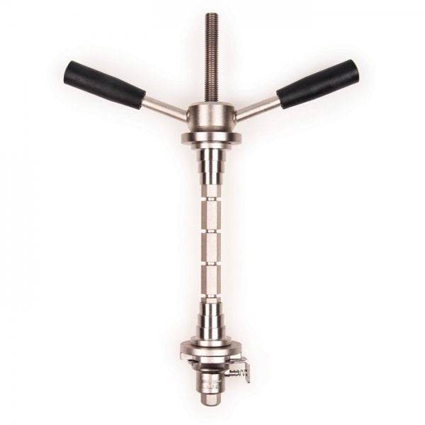 Park Tool HHP-2 Head and Hanger Cup Press for 1" to 1.5" headset bearings in a workshop setting