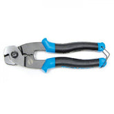 Park Tool CN-10 Pro cable and housing cutter with crimper and forming hole, ideal for workshop bike cable installation.