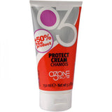 Elite O3one Protective Chamois Cream 150ml tube for cycling skin care, shown in a close-up image of the product tube.