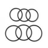 Garmin replacement bike mount bands with quarter turn fit, shown in multiple sizes, designed for secure attachment and accessories.