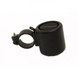 M Part Mini Megahorn electronic bike horn with CR2032 battery, water-resistant, easy to install accessory for bicycles.