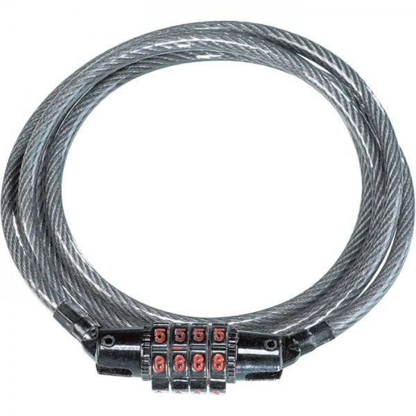 Kryptonite Keeper 512 combo cable lock for bikes, 5mm thick, 120cm long, with key and combination lock for security accessories.