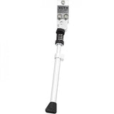 M Part universal adjustable bike kickstand for 20-28 inch wheels with hardware, mounted on a bicycle frame.