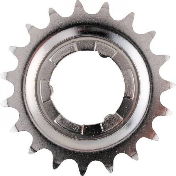 Shimano Nexus 19T sprocket for geared bike hubs, genuine replacement component, durable metal design for smooth gear shifting.