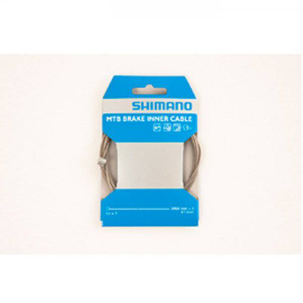 Shimano MTB stainless steel inner brake wire for XTR brakes, 1.6mm x 2050mm, durable cycling component.