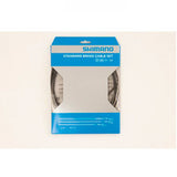 Shimano black road and MTB brake cable set with complete brake cable kit for bike components.