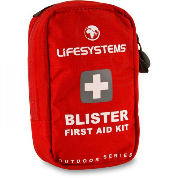 Lifesystems blister first aid kit with cleansing wipes and plasters, outdoor first aid accessories, compact and portable.