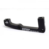 Shimano disc brake adapter for post mount caliper, I/Std fork, suitable for 203mm rotor, mounted on bike front fork.