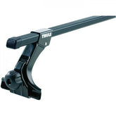 Thule 951 guttered foot pack for cars with rain gutters, 15 cm roof rack accessory, black metal mounting hardware.