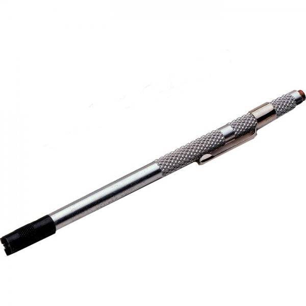 DT Swiss Proline Nipple Guide Tool for precise wheel lacing and deep section rims, used in workshop wheel building.