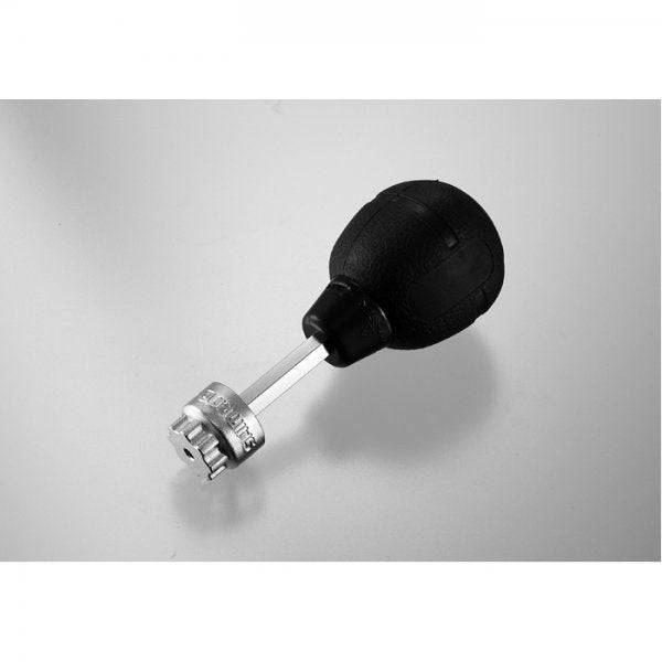 Shimano Workshop HT II Crank Cap Tool used for bike crank installation and maintenance in a workshop setting.
