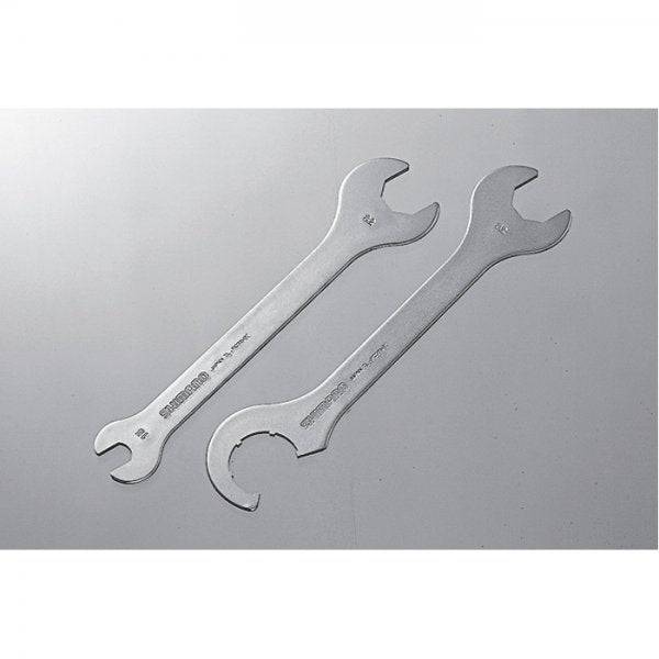Shimano TL-FC31 2-piece spanner set for headset and lockring adjustments, workshop tool with 15/32mm size.