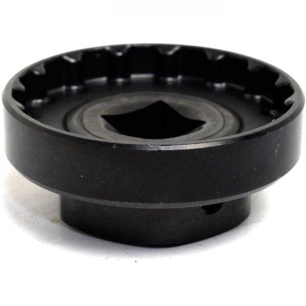 Shimano HollowTech II bottom bracket socket tool for workshop and impact wrenches, used for bike maintenance and repairs.