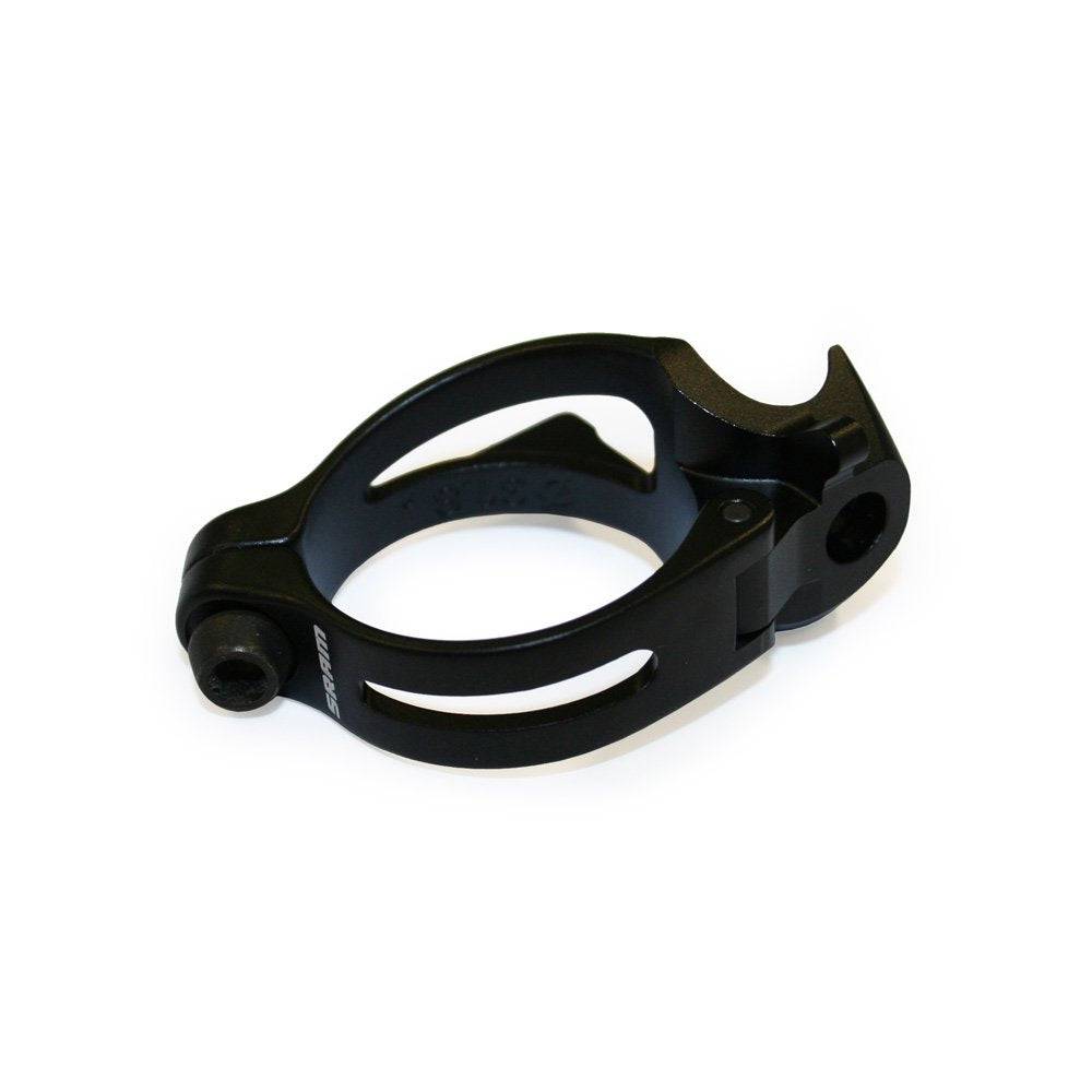 SRAM RED braze-on adapter for 31.8mm rear derailleur mount in black, cycling component accessory.