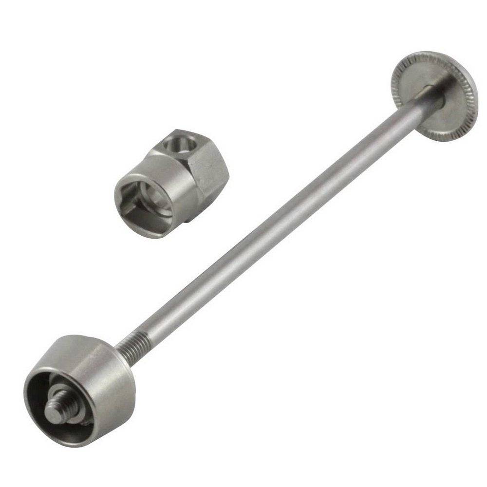 PITLOCK Front Wheel Security Lock with coded quick release skewer for bike security, displayed on a white background.