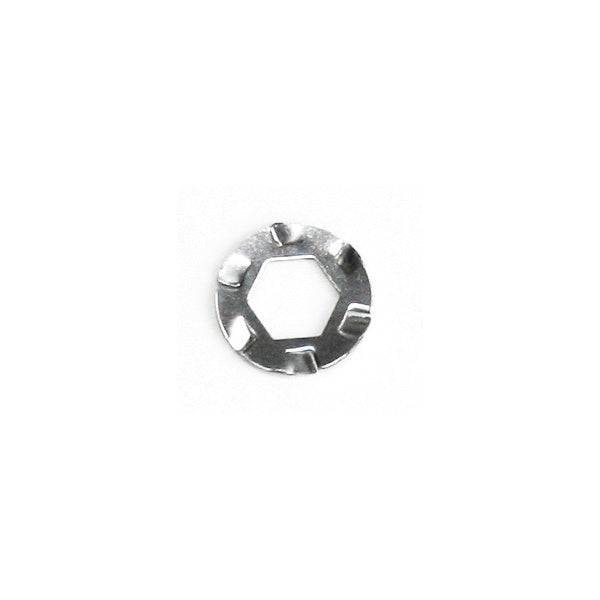 Set of five PITLOCK M5 spring washers, durable accessories for secure lock system installation and maintenance.