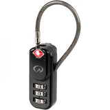 Lifeventure TSA approved zipper lock with 3-dial combination, travel security accessory, compact and secure for luggage.